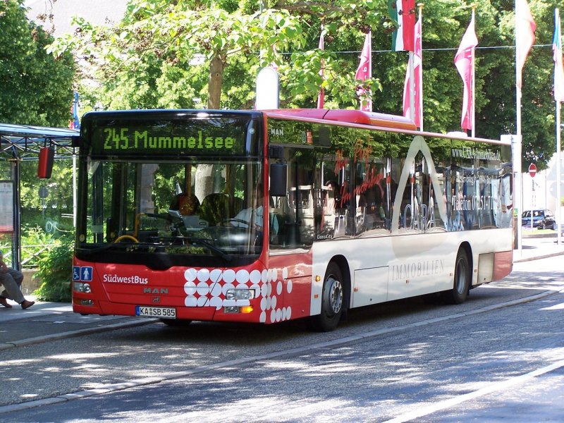 Lion's City der Sdwest Busse in Baden Baden am 23/05/09.