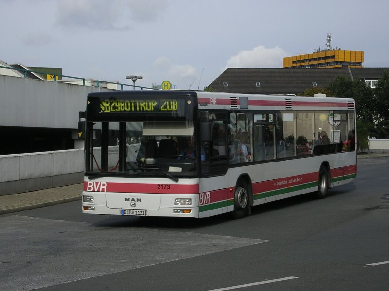 MAN,BVR,Wagen 2173,als SB29 von Gelsenkirchen Hbf. nach Bottrop ZOB.(03.09.2008)