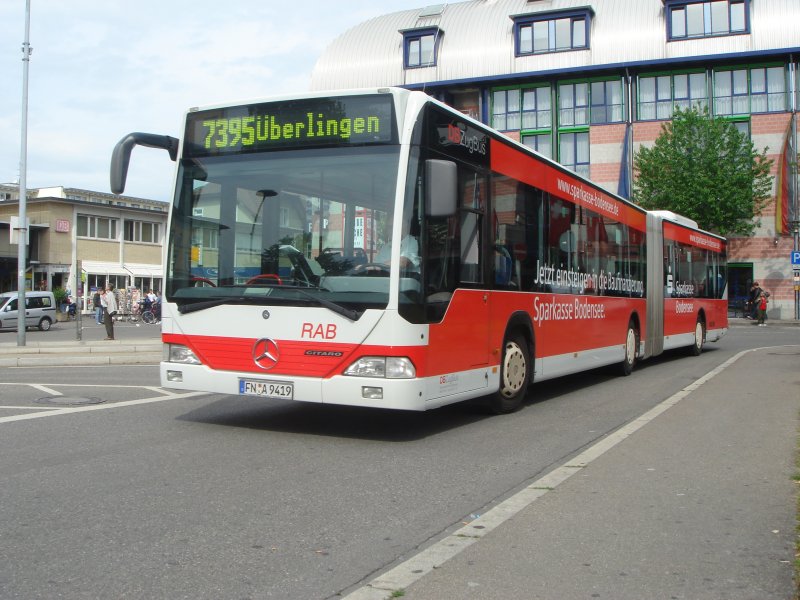 MB Citaro (DB ZugBus) nach berlingen. Am Bahnhof Friedrichshafen Stadt. Aufgenommen am 16.05.07