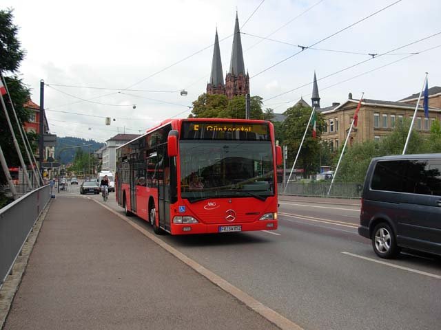 MB Citaro der Linie E, 5.08.2008, Gunterstalsrasse Freiburg