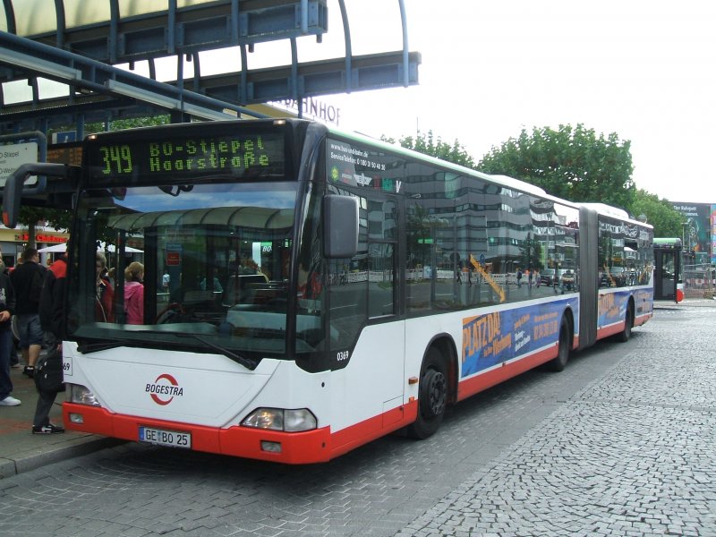 Mercedes Benz Citaro ,Bogestra Linie 349 ,mit Aufschrift  Platz
fr Ihre Werbung,(25.09.2007)
