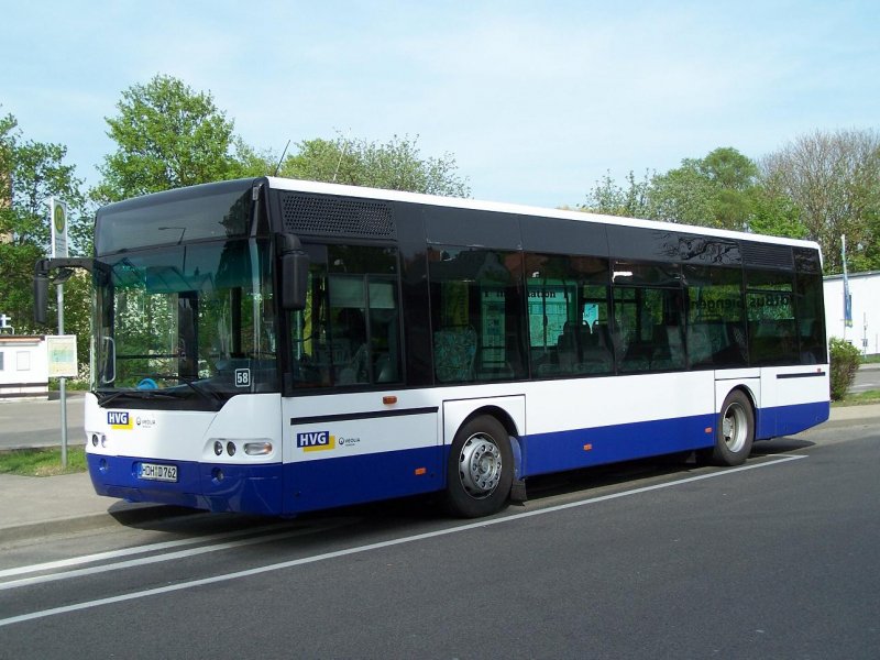 N 4407 Nr 58 der im Stadtverkehr Giengen eingesetzt wird, am 25/04/09.