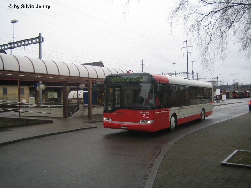 Nr. 212 als Entlastungsbus auf dem Weg zum Hauptbahnhof. Da wegen des Fasnachtsumzug ein grosses Fahrgastaukommen zu erwarten war, wurde ab Bhf. Oberwinterthur ein Entlastungsbus eingesetzt.