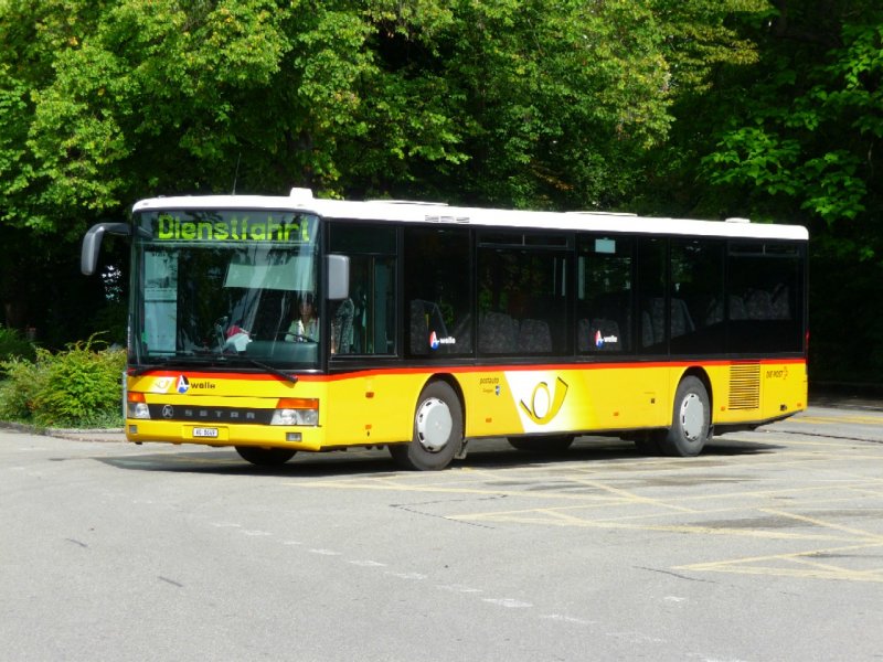 Postauto - Setra Bus AG 8649 auf Dienstfahrt in Wohlen am 05.09.2008