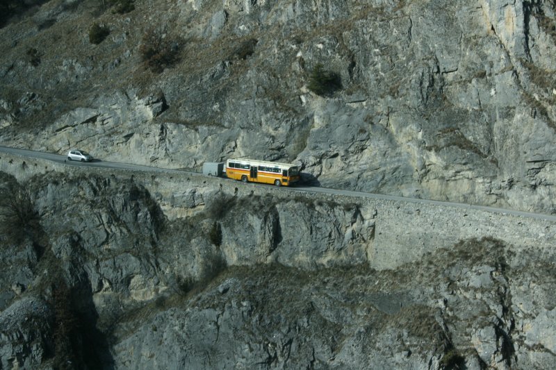 PU Epiney, Ayer, VS 26'459 (MB O303, 1991) am 24.2.2007 im Val d'Anniviers zwischen Niouc und Fang. 
