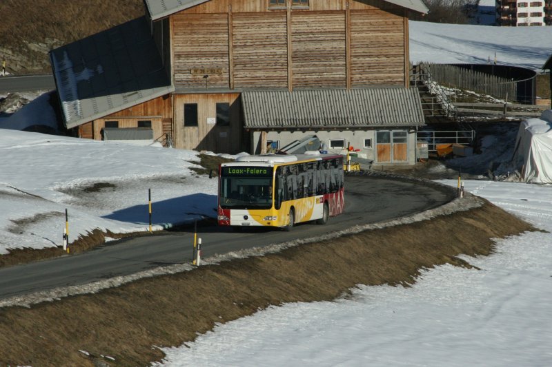 PU Stuppan, Flims, GR161'660 (MB Citaro Facelift, 2007) am 20.1.2008 oberhalb Laax. 