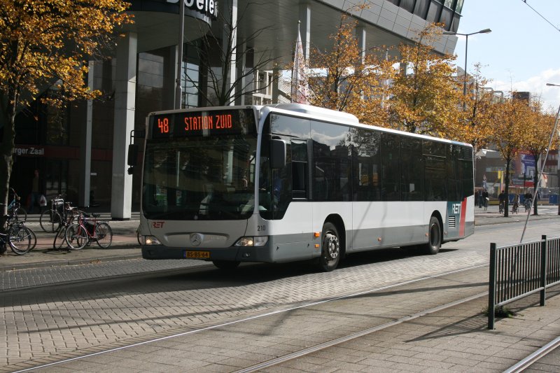 RET, Rotterdam, Nr. 210 (BS-BS-64, MB Citaro Facelift) am 9.10.2008 am Kruisplein.