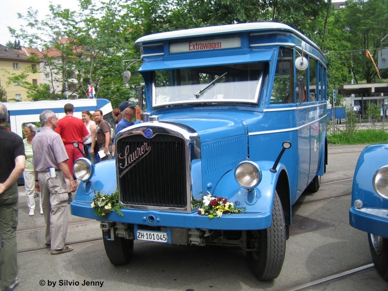 Saurer V45 der VBZ anlsslich der Erffnung des Tram Museum Burgwies.
