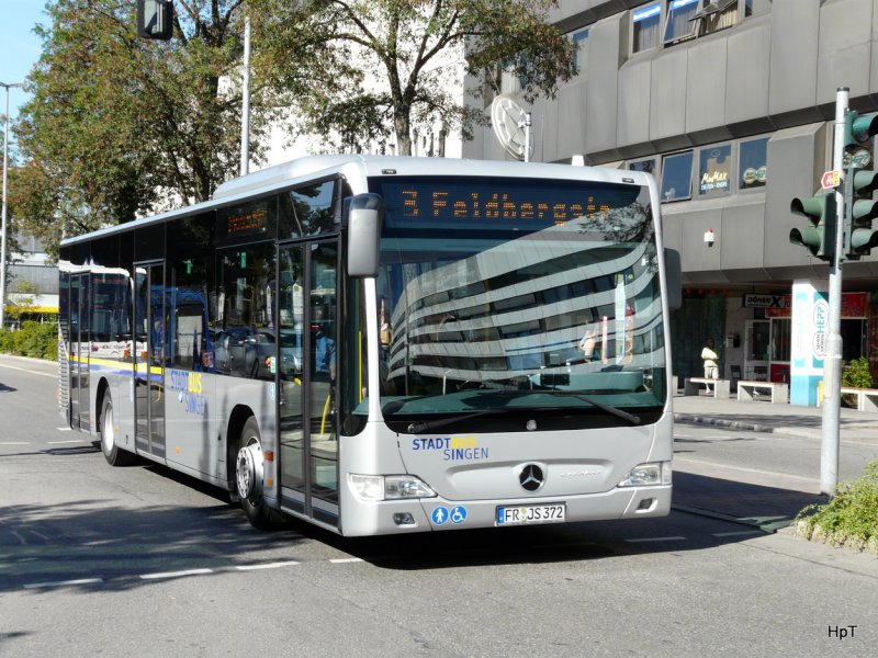 Stadtbus Singen - Mercedes Citaro FR:JS 372 unterwegs auf der Linie 3 am 31.08.2009