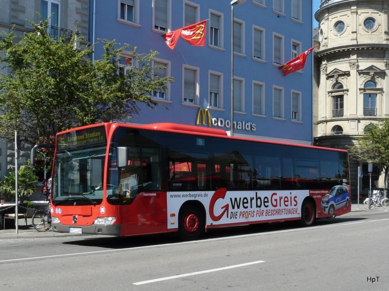 Stadtwerke Konstanz - Mercedes Citaro Nr.68 KN.C 1168 unterwegs auf der Linie 5 in der Stadt Konstanz am 31.08.2009