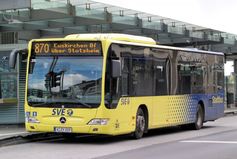 SVE-Bus - Linie 870 - in Euskirchen Bahnhof 03.10.2008