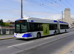 TL - Trolleybus Nr.848 unterwegs auf der Linie 2 in der Stadt Lausanne am 10.05.2016