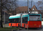 VB: Verkehrsbetriebe Biel
Impressionen von den Buslinien 4 und 6, verewigt in Nidau am 6. Februar 2018.
Foto: Walter Ruetsch