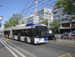 tl Nr. 850 (Hess Swisstrolley 3 BGT-N2C) am 13.7.19 beim Bhf. Lausanne