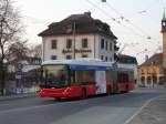 VB Biel - Hess-Swisstrolley BGT-N2C  Nr.56 unterwegs in Nidau am 12.02.2012