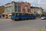 Dieser Ikarus Z 80 T O-Bus war am 6.5.2013 in der bulgarischen Hauptstadt  Sofia im Einsatz zu beobachten.