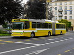 TransN - Trolleybus Nr.115 unterwegs auf der Linie 102 in den Strassen von Neuchâtel am 22.05.2016