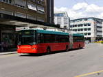VB Biel - Trolleybus Nr.87 noch unterwegs auf der Linie 4 in der Stadt Biel am 12.05.2018