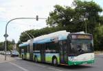 14.8.2014 Eberswalde. Hybrid O-Bus (Batterie oder Fahrleitung)