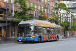 New Flyer Trolleybus E40LFR 2516, auf der Linie 4, unterwegs in Vancouver.