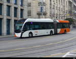 tpg - VanHool Trolleybus Nr.1622 unterwegs auf der Linie 3 in der Stadt Genf am 24.03.2024