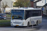 SB 8008, Iveco Crossway, von Voyages Schiltz, als Schulbus unterwegs in Erpeldange / Wiltz. 01.2024