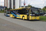 MAN Niederflurbus 3. Generation stand als SEV-Bus fr RB11(Rostock-Tessin)vor dem Rostocker Hbf.05.08.2016