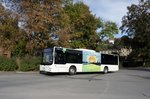 Bus Aue / Bus Erzgebirge: MAN Lion's City  der RVE (Regionalverkehr Erzgebirge GmbH), aufgenommen im Oktober 2016 am Bahnhof von Aue (Sachsen).