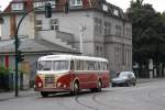 Dieser H6 B Bus durchfhrt am 08.09.2012 anllich einer Sonderfahrt die Bauhofstrae in Brandenburg an der Havel