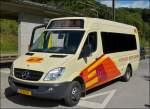 (JC 6007) In Cruchten am Bahnhof stand dieser Mercedes Benz Minibus des Busunternehmens Josy Clement, als SEV abfahrt bereit nach Mersch. 09.09.2013.