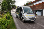 Mercedes 616 CDI von Siebler Reisen, unterwegs auf der Kfl. 5021 als Kurs 11 (Oberdrauburg Bahnhof - Gerlamoos), am 8.6.2016 nahe der Haltestelle Berg im Drautal Mehrzweckhaus.