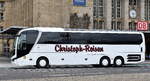 Fa. Christoph-Reisen aus Sachsen-Anhalt mit einem MAN Lion's Coach EURO 6 Reisebus am 20.07.23 Leipzig Hbf.