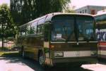 Mercedes O303 RH, aufgenommen im Juni 1999 im GWZ der Evobus NL in Dortmund. Dieser Bus wurde ursprnglich fr den Irak gebaut, doch durch das Handelsembargo wegen des ersten Golfkriegs wurde er Deutschland verkauft.