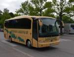 Der Reisebus Mercedes Tourino wurde am Olympiastadion in Helsinki gesehen.