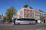 Niederlande / Den Haag: Mercedes-Benz Travego der BOHR Omnibus GmbH, aufgenommen im April 2016 in der Innenstadt von Den Haag.