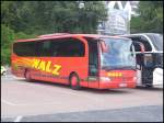 Mercedes Travego von Walz aus Deutschland im Stadthafen Sassnitz am 05.09.2012