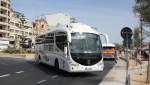 Irizar Scania Reisebus der Fa. CANCU hier am 12.5.2014 am Fährhafen in Sliema auf Malta.