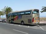 03.07.09,SCANIA Irizar von Las Palmas Bus Fuerteventura auf der Avenida del Saladar an der Playa del Matorral in Morro Jable-Jandi auf Fuerteventura.
