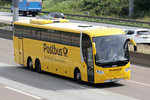 Scania Bus gesehen auf der A5 bei Frankfurt 8.7.2016