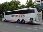 Scania OmniExpress von H-P Reisen aus Deutschland (ex Postbus/D) in Neubrandenburg am 03.06.2018