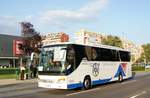 Kroatien / Bus Zagreb / Autobus Zagreb: Setra S 415 GT-HD von Pleso Prijevoz / Pleso Transport (Partner von Croatia Airlines), aufgenommen im Oktober 2017 an der Haltestelle  Sopot  im Stadtgebiet von Zagreb.