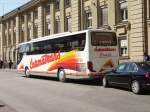 Ein Kroatischer Setra Reisebus am 08.04.11 in Frankfurt am Main Hbf