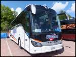 Setra 516 HD von Eurobus aus der Schweiz im Stadthafen Sassnitz am 13.05.2014