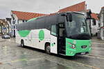 Bus VDL der TIDE Buss AS am 18. Februar 2024 in Stavanger nahe dem Norwegischen Erdölmuseum.