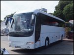 Volvo Barbi vom Omnibusbetrieb Torsten Nette aus Deutschland im Stadthafen Sassnitz am 24.06.2014