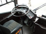 Cockpit eines Mercedes Benz O405 (ex Fahrschulbus VGF) am 04.09.16 beim Tag der Verkehrsgeschichte in Frankfurt