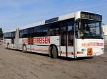 Gelenkbus von Heuberger-Reisen wird hauptschlich fr den Schlerverkehr eingesetzt; 130306
