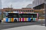 MJ 8818, Irisbus Citelys  des VDL auf seiner Route durch die Straßen der Stadt Luxemburg. 04.03.2020