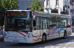 Irisbus Citelis von Synchro, kommt an der Haltestelle am Bahnhof von Chambery an. 09.2022