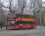 MAN SD 202 in Leibzig, am 19.01.2014, als Bus für Stadtrunfahrten.